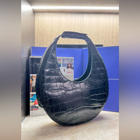 STAUD Green Croc Moon Bag - Picture 11 of 11